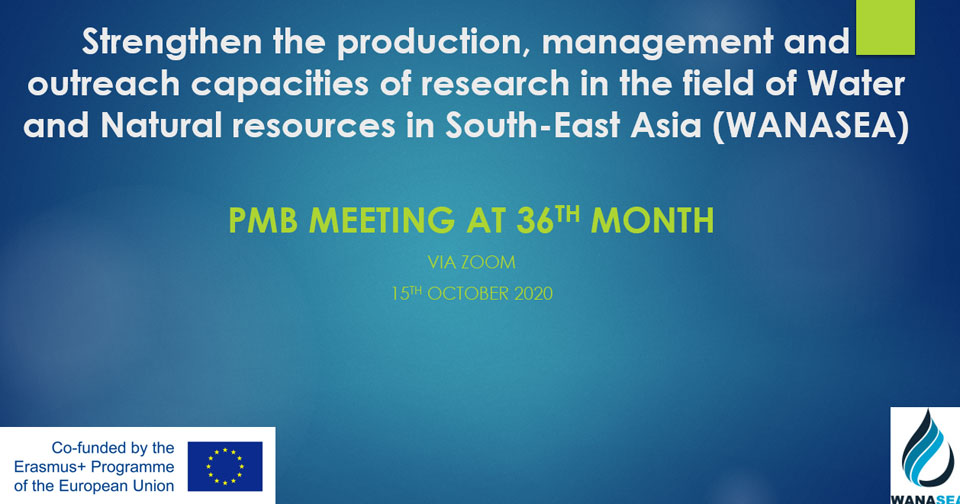 Project Management Board Meeting at 36th month on 15th October 2020 via Zoom (WP8)